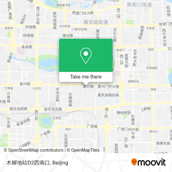 木樨地站D2西南口 map