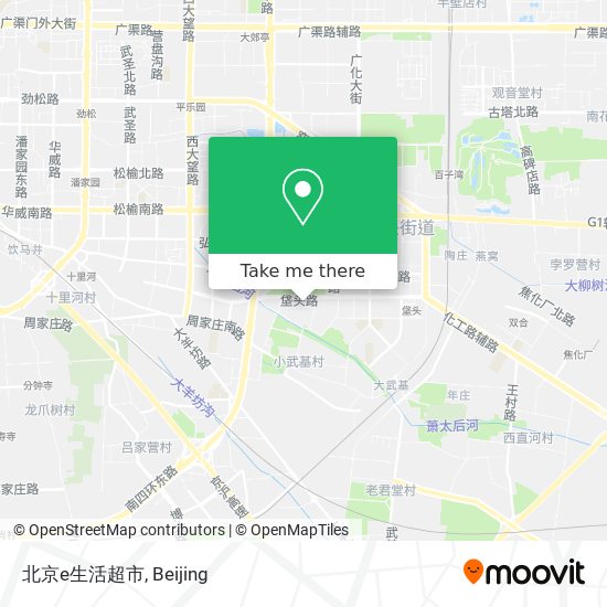 北京e生活超市 map