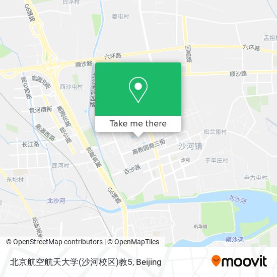 北京航空航天大学(沙河校区)教5 map