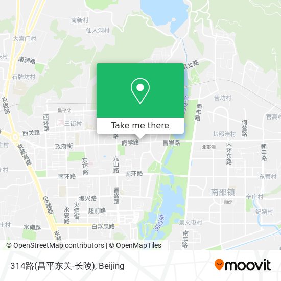 314路(昌平东关-长陵) map