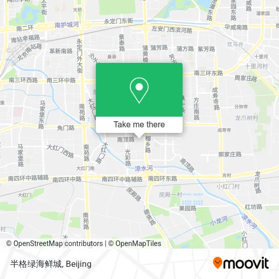 半格绿海鲜城 map