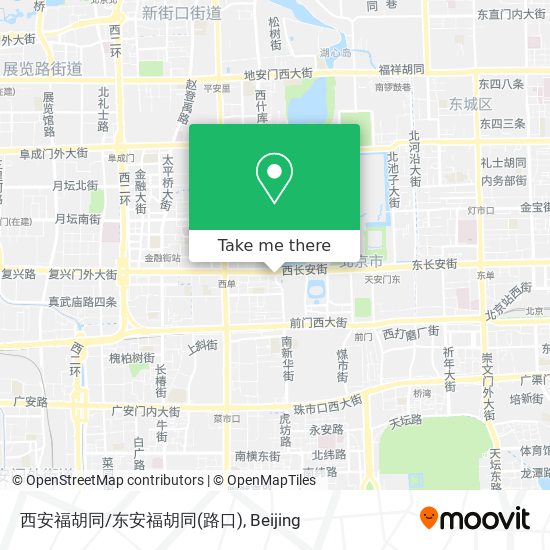 西安福胡同/东安福胡同(路口) map