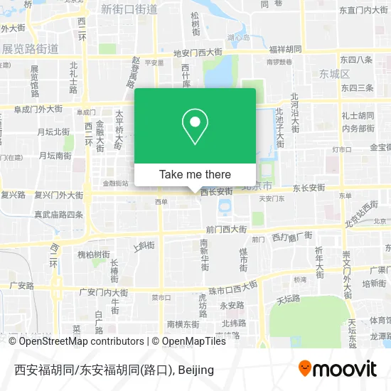 西安福胡同/东安福胡同(路口) map