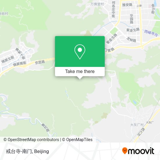 戒台寺-南门 map