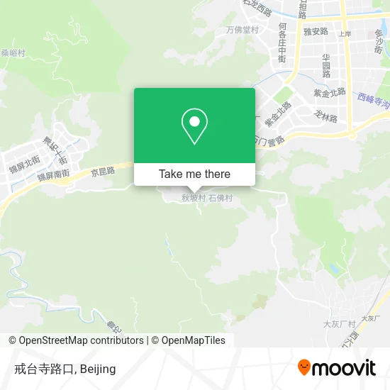 戒台寺路口 map