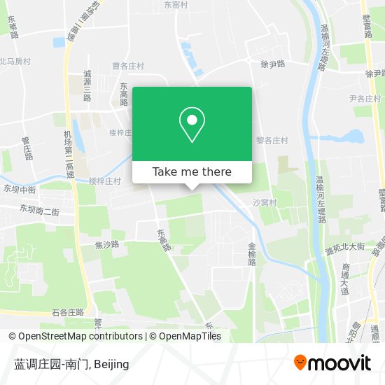 蓝调庄园-南门 map