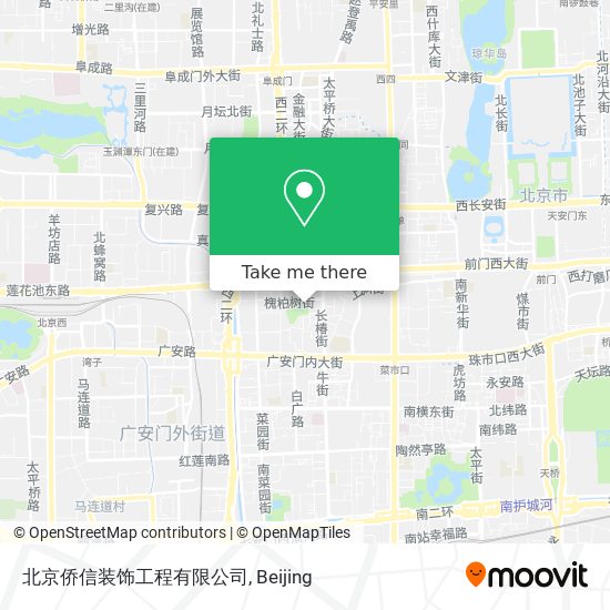 北京侨信装饰工程有限公司 map