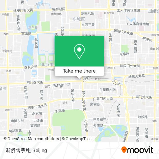 新侨售票处 map