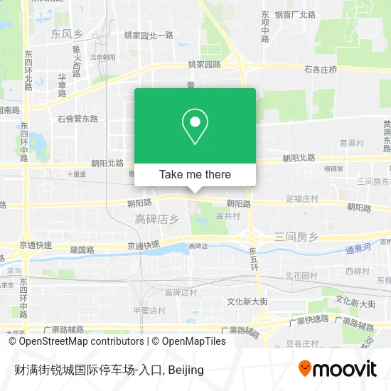 财满街锐城国际停车场-入口 map