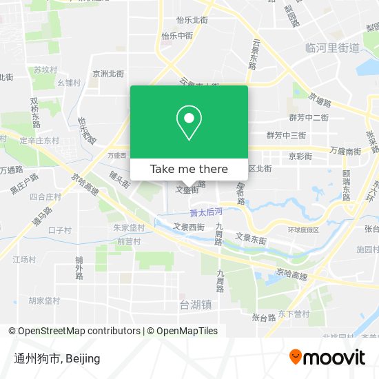 通州狗市 map
