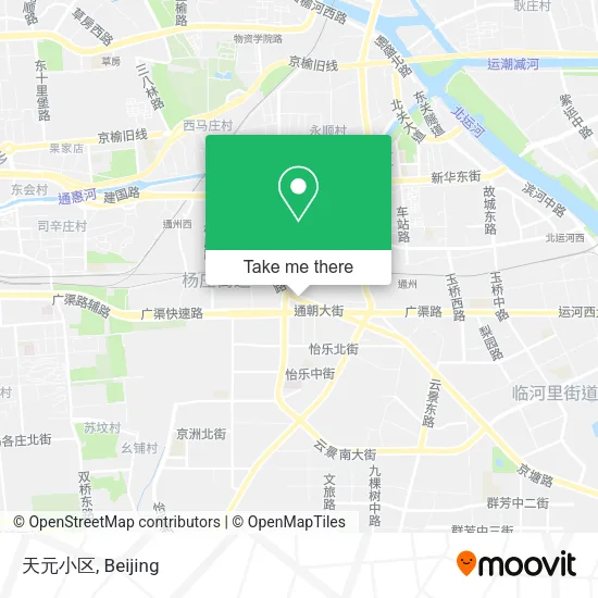天元小区 map