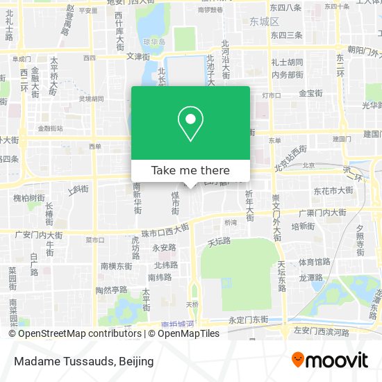 Madame Tussauds map