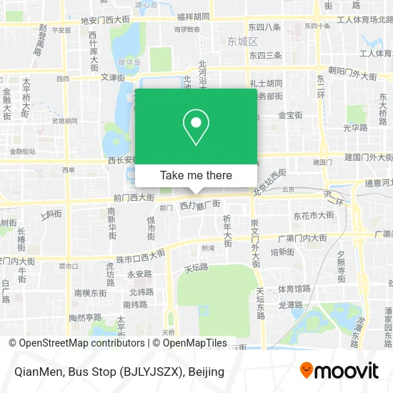 QianMen, Bus Stop (BJLYJSZX) map