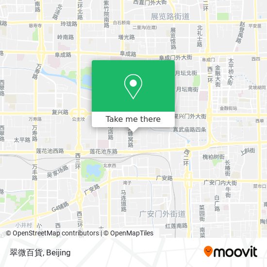 翠微百貨 map
