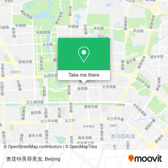 奥莲特美容美发 map