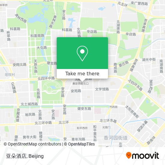 亚朵酒店 map