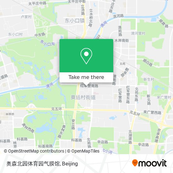 奥森北园体育园气膜馆 map