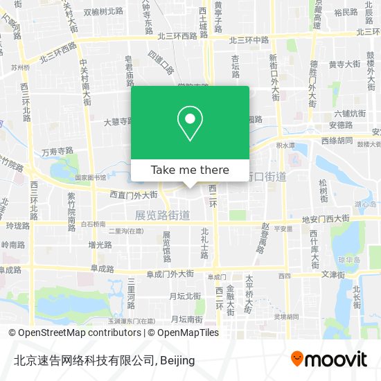 北京速告网络科技有限公司 map