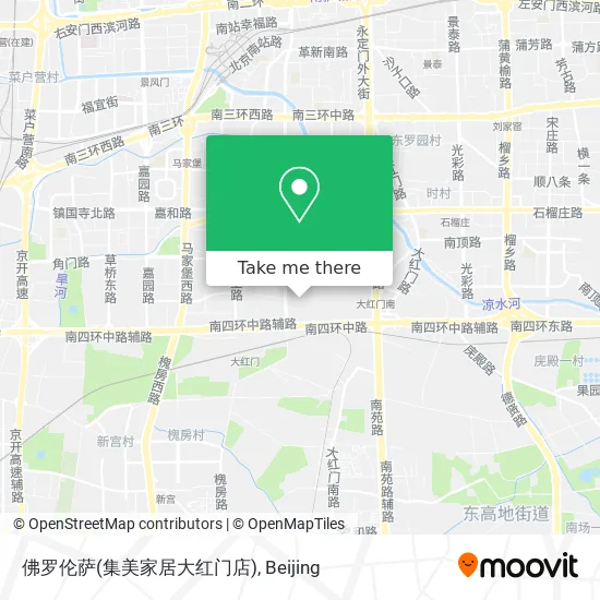 佛罗伦萨(集美家居大红门店) map