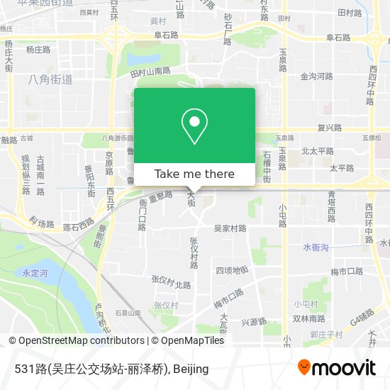 531路(吴庄公交场站-丽泽桥) map