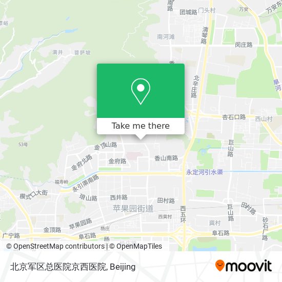 北京军区总医院京西医院 map