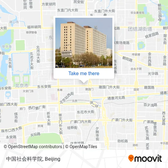 中国社会科学院 map