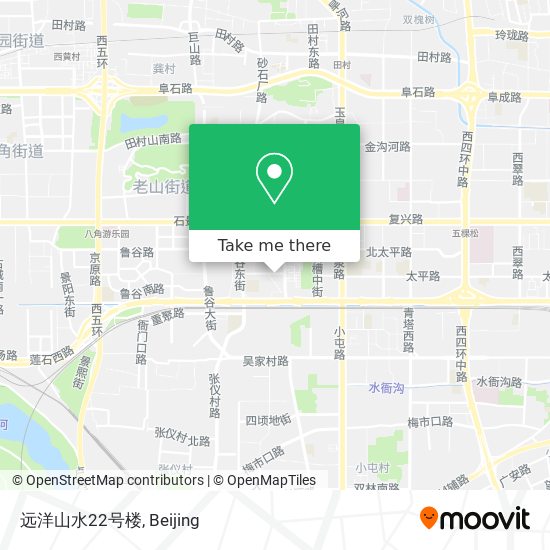 远洋山水22号楼 map