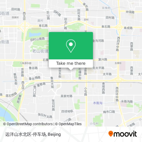 远洋山水北区-停车场 map