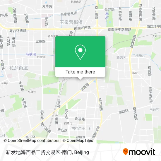新发地海产品干货交易区-南门 map