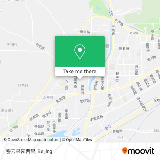 密云果园西里 map
