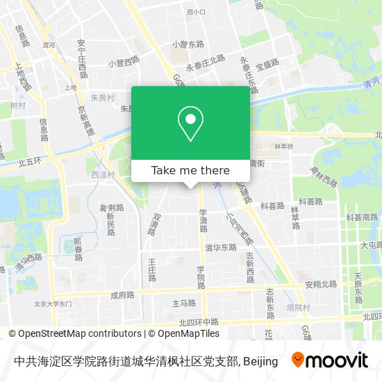 中共海淀区学院路街道城华清枫社区党支部 map