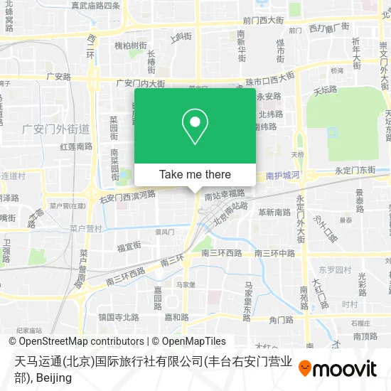 天马运通(北京)国际旅行社有限公司(丰台右安门营业部) map