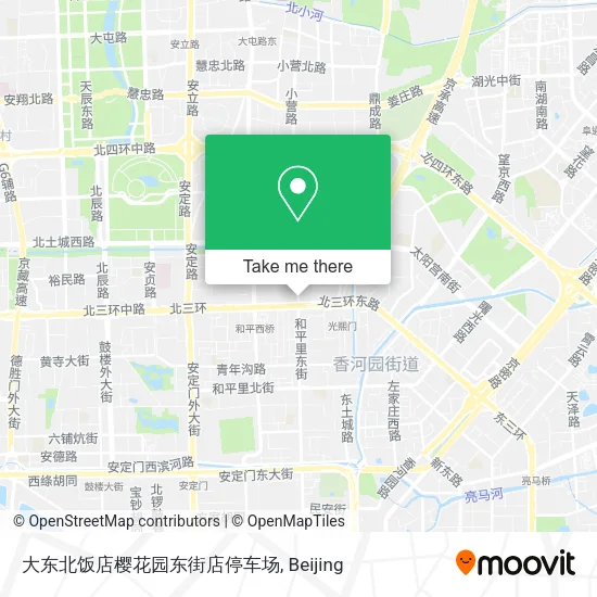 大东北饭店樱花园东街店停车场 map