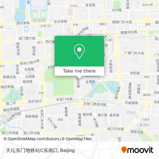 天坛东门地铁站C东南口 map
