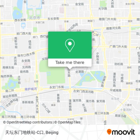 天坛东门地铁站-C口 map