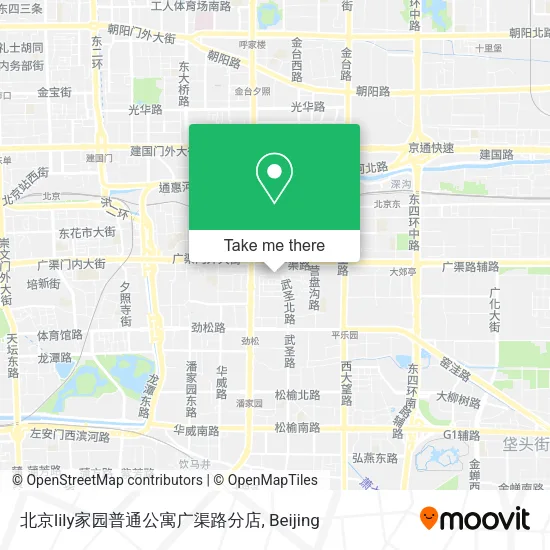 北京lily家园普通公寓广渠路分店 map
