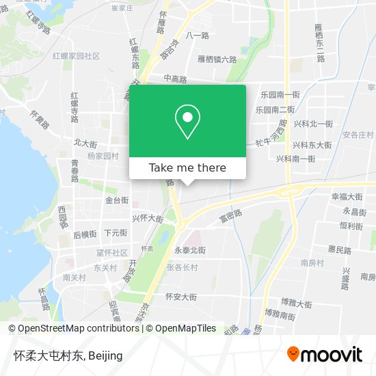 怀柔大屯村东 map