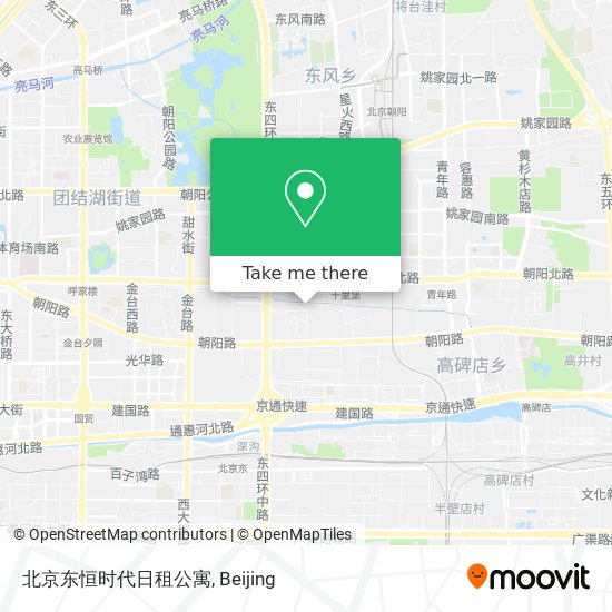 北京东恒时代日租公寓 map