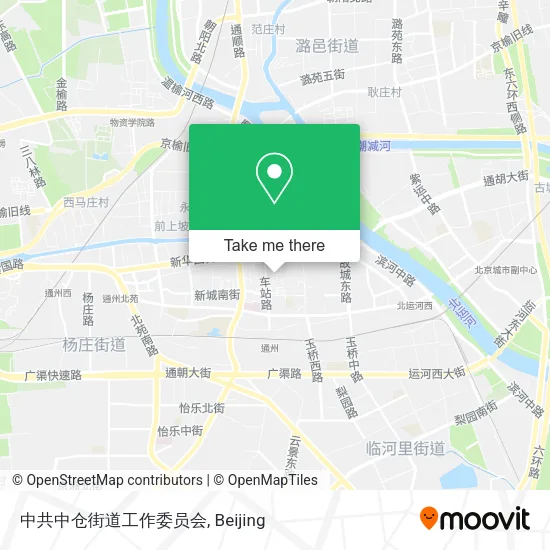 中共中仓街道工作委员会 map