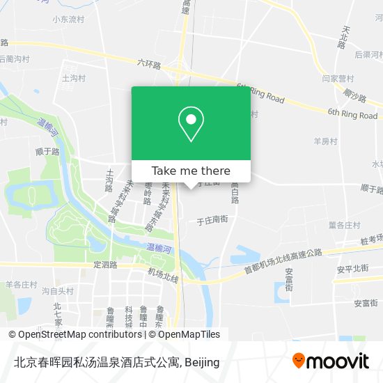 北京春晖园私汤温泉酒店式公寓 map