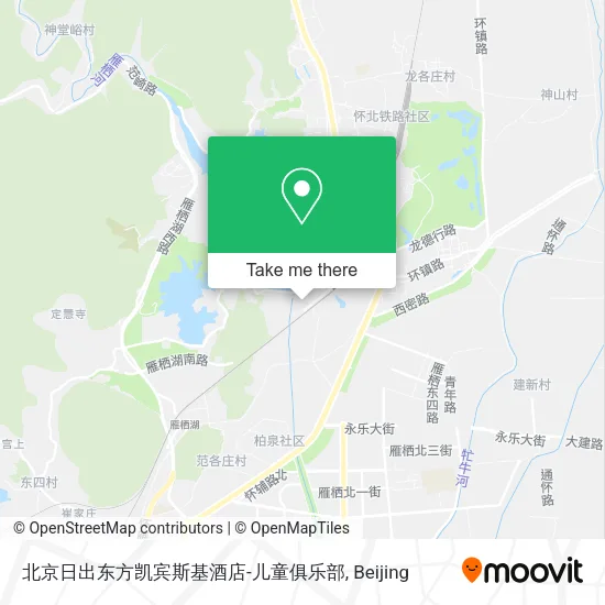 北京日出东方凯宾斯基酒店-儿童俱乐部 map