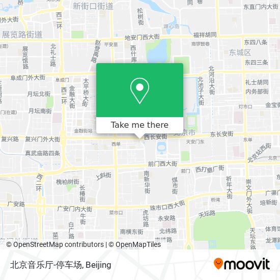 北京音乐厅-停车场 map