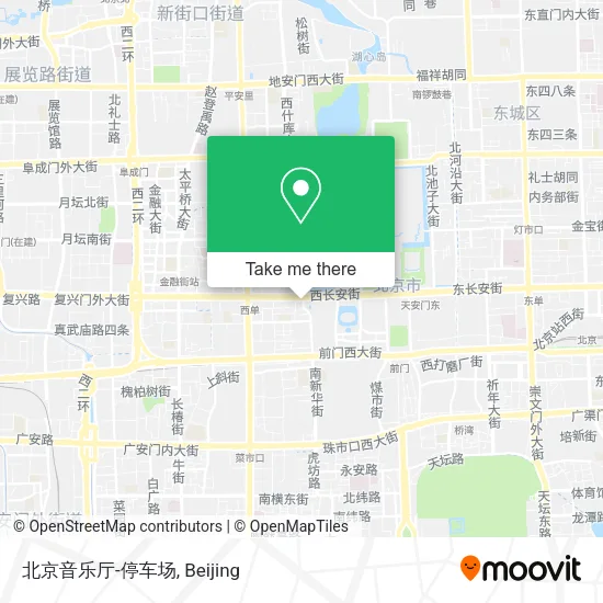 北京音乐厅-停车场 map