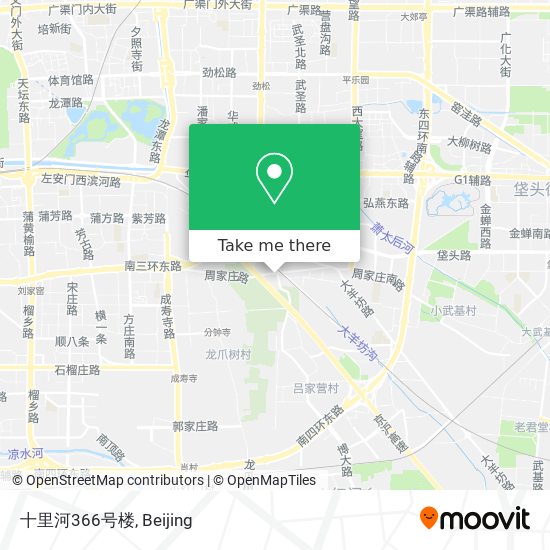 十里河366号楼 map