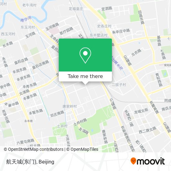 航天城(东门) map