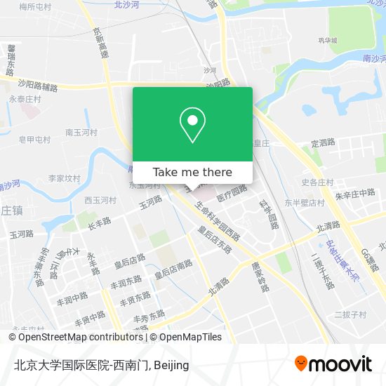北京大学国际医院-西南门 map