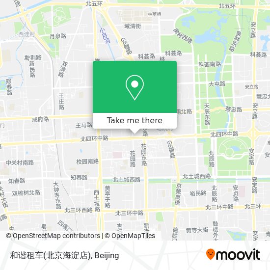 和谐租车(北京海淀店) map