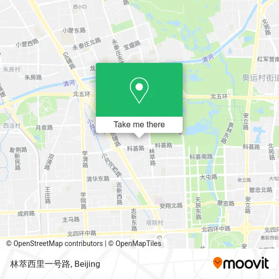 林萃西里一号路 map