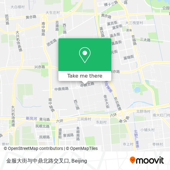 金服大街与中鼎北路交叉口 map
