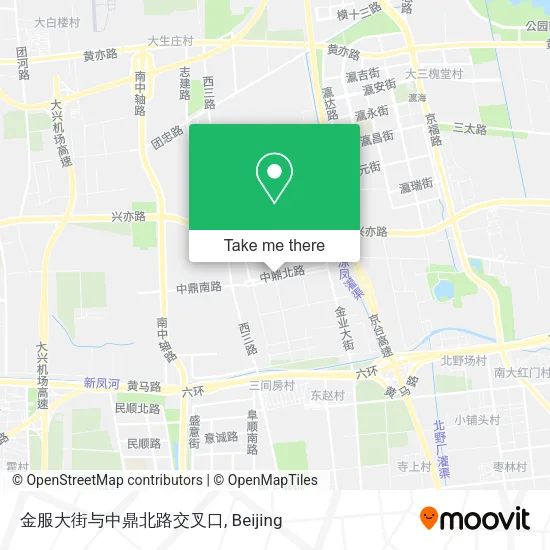 金服大街与中鼎北路交叉口 map